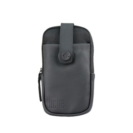 Pochette de téléphone portable en gros avec garniture en cuir. - Pochette de ceinture pour téléphone portable avec garniture en cuir artificiel.